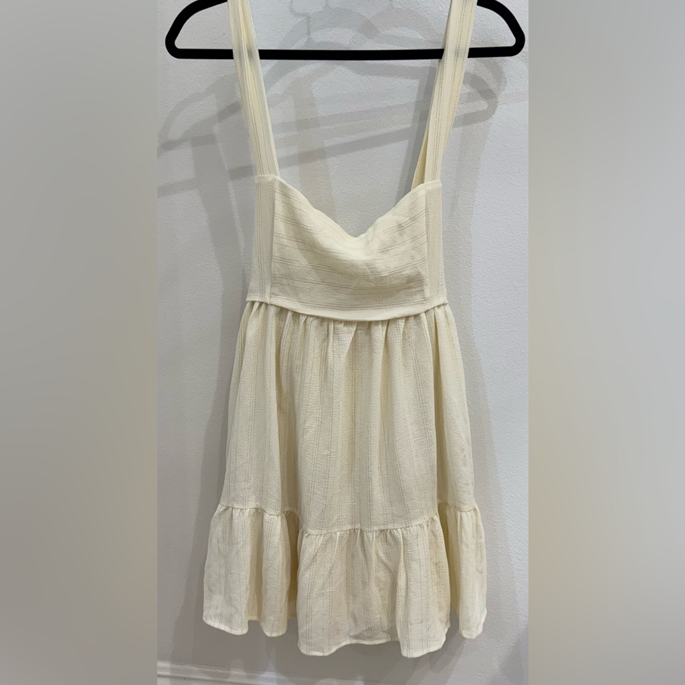 Shimmer Striped Babydoll Dress